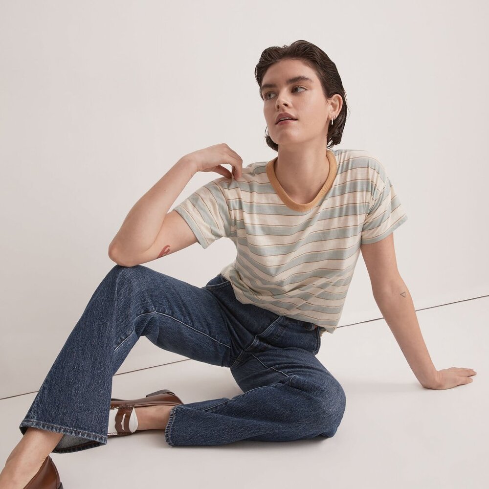 Madewell Colewell Stripe Whisper Cotton Crewneck T-Shirt